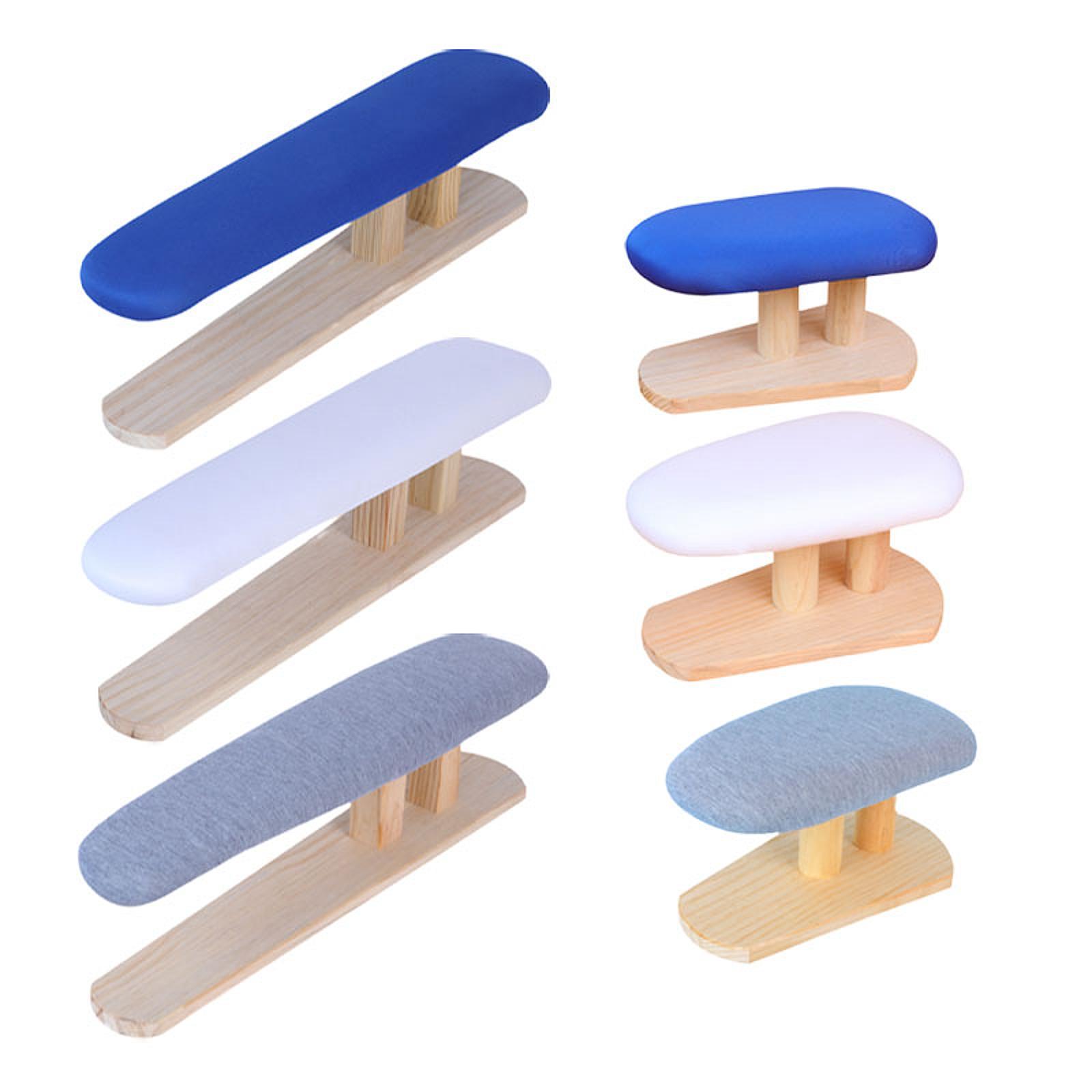 Tabletop Ironing Board Wooden Base Compact Ironing Pad Iron Board for Laundry Room Detailed Garment Ironing Handling Neckline