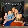 1PC Friends Blanket Flannel Throw for Sofa, Indoor, Camping, Living Room, Office, Chair, And Bed Soft Birthday Christmas Gift