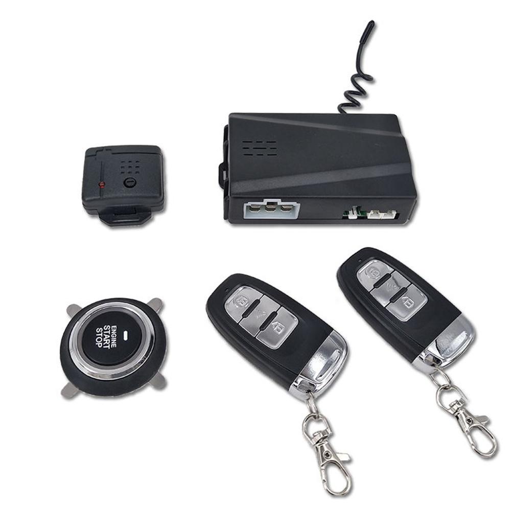 Car Alarm PKE Passive Keyless Entry One Button Start Stop Remote Start Engine