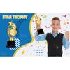 Star-shaped Trophy Cup With Diy Stickers Student Competition Award Party Accessory