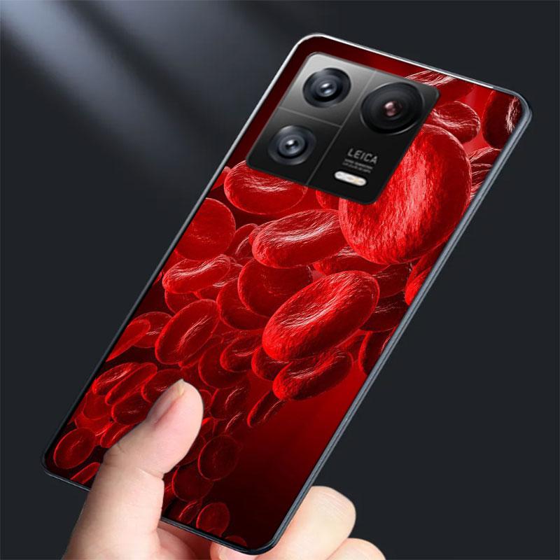 Blood Platelets Under Microscope Phone Case For Xiaomi Poco F7 Ultra X7 X6 M8 M7 M6 M4 M3 Pro X4 Mi 15 15T 14 14T 12T 12S 10T Pr