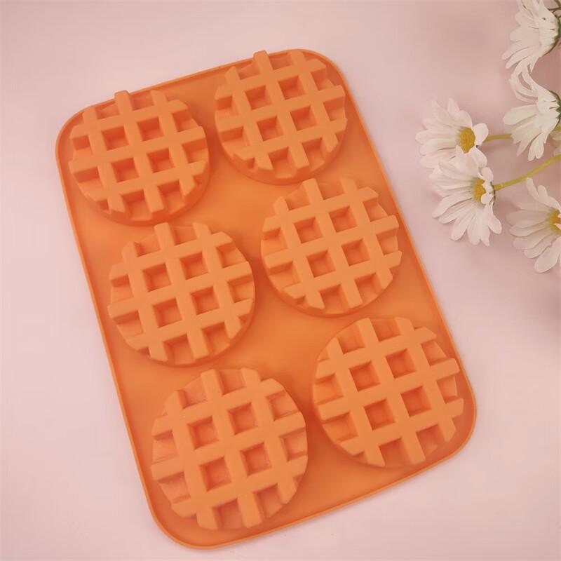 

6-Cavity Round Waffle & Dessert Silicone Mold Set