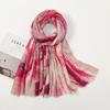 Silver Glitter Geometric Fringe Viscose Shawl Scarf High Quality Print Soft Wrap Pashmina Stole Bufandas Muslim Hijab 180*90Cm