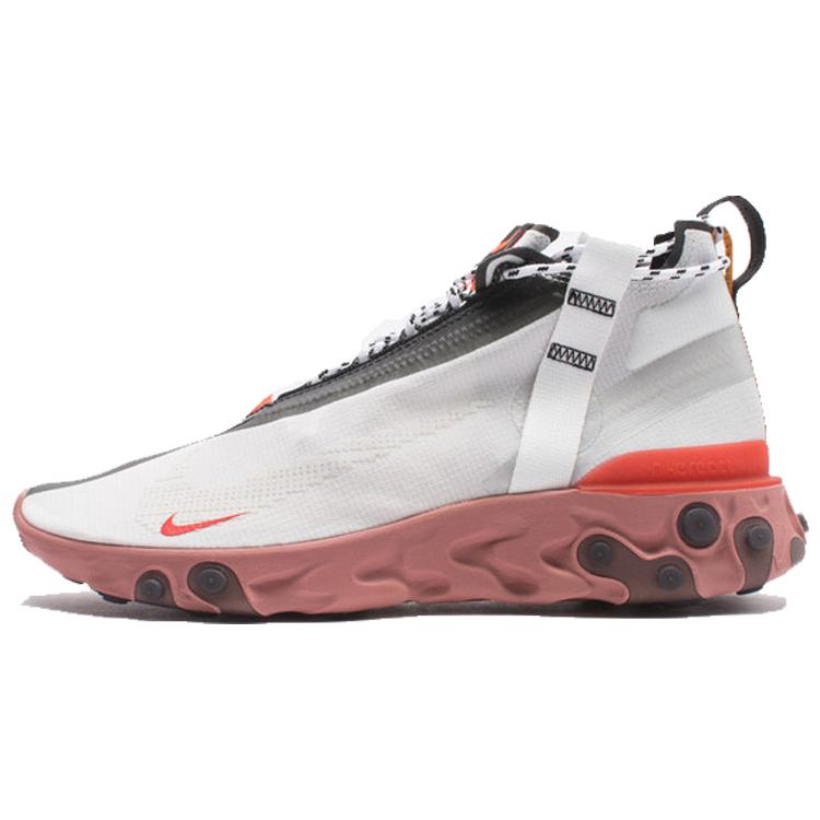 New Nike React Runner Mid Wr Ispa White Light Crimson AT3143-100