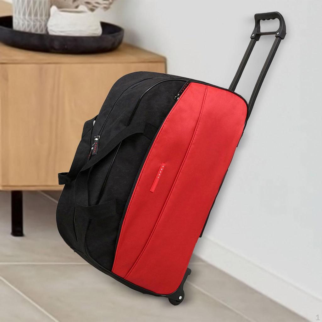 Rolling Duffel Bag Portable Travel Luggage for Outdoor Business Trip Picnic