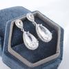 Classic Earrings for Women Stylish Shiny Zircon Water Drop Shaped Earrings Exquisite Party Jewelry Wedding Earrings