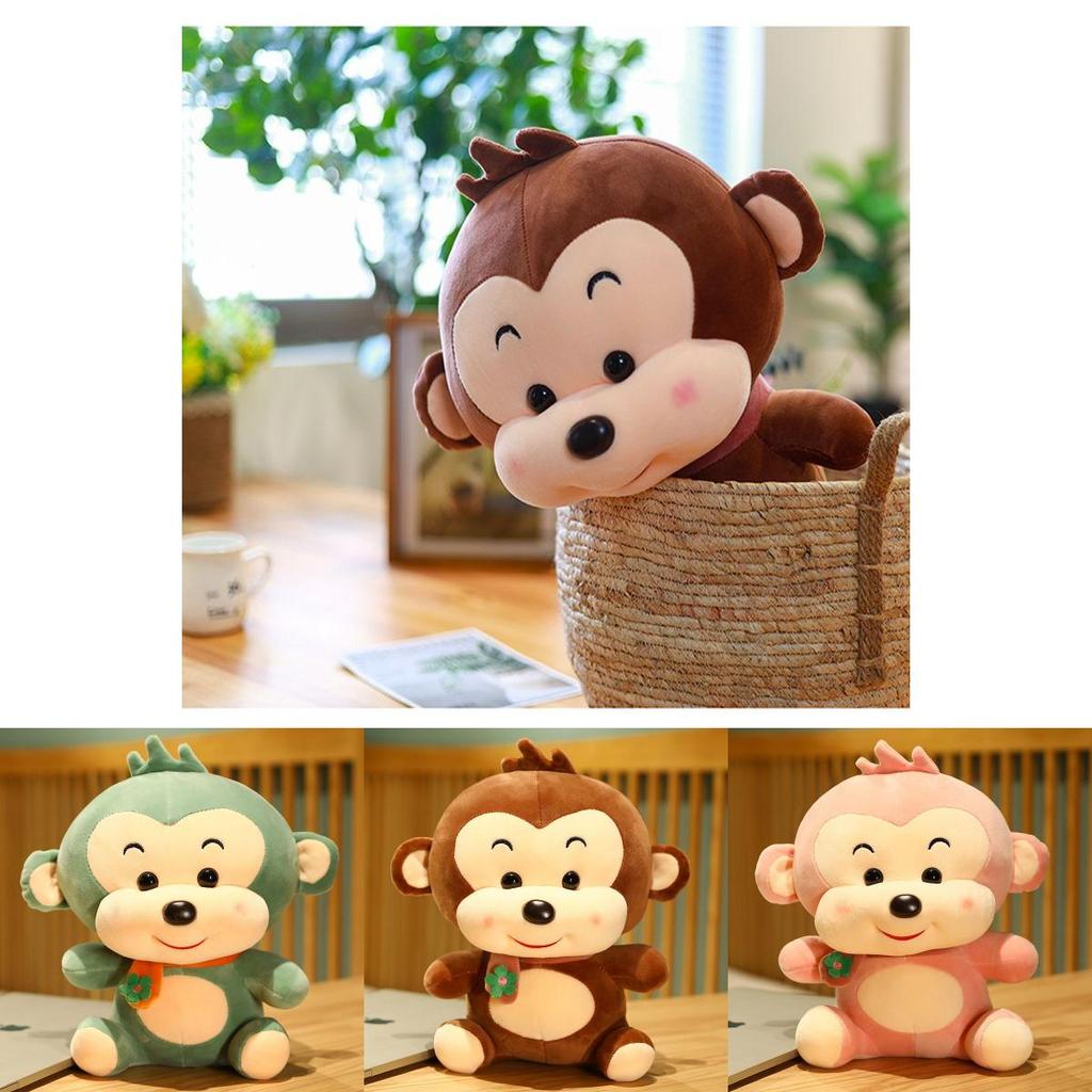 Adorable Monkey Stuff Toy Plush Doll For Girls With Soft And Cuddly Texture