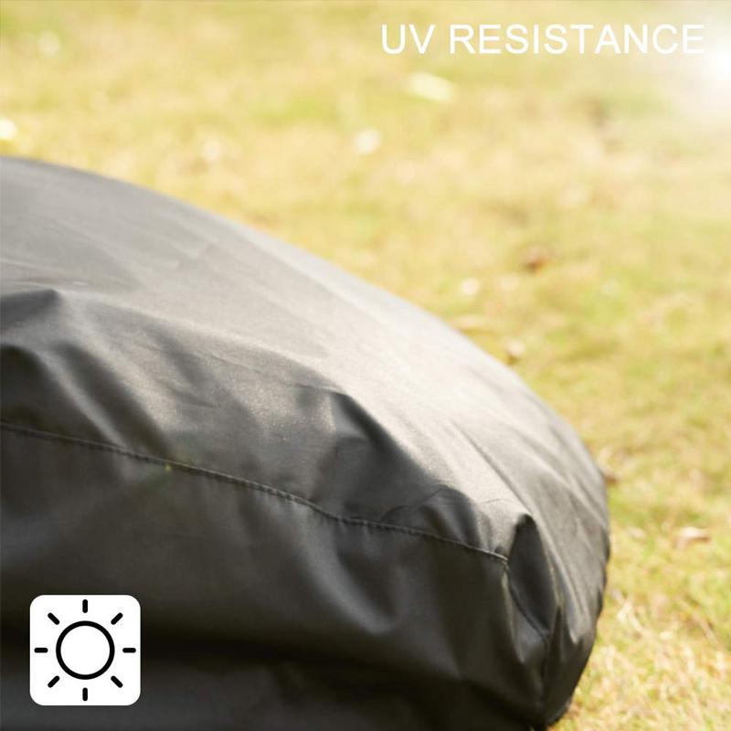 Oxford Fabric Black BBQ Cover Outdoor Dust Waterproof Heavy Duty Grill Cover Rain Protective Barbecue Cover ForWeber Q1200 1000