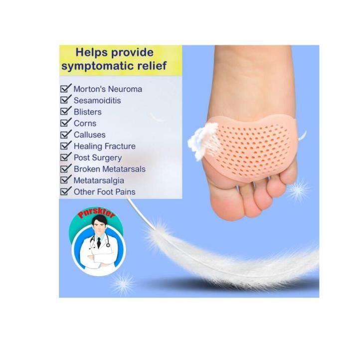 Metatarsalputer, Plantarpute i gel (6 STK) Nytt materiale, Gelpute for føtter, For menn og kvinner