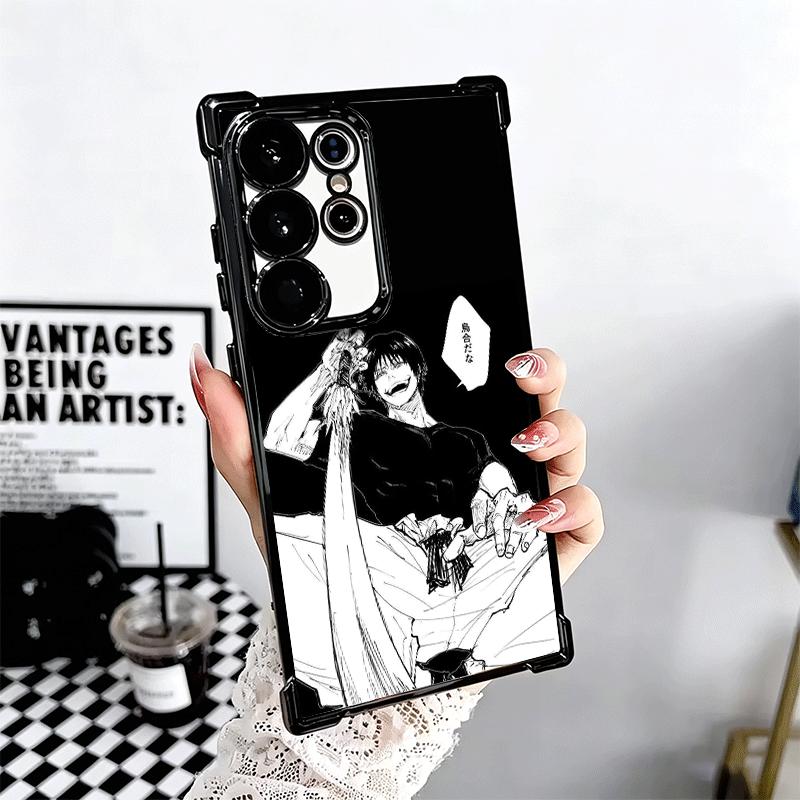 Anime Fushiguro Toji JUJUSU Plating Phone Case For Samsung Galaxy S24 S25 FE S26 Edge S23 Ultra S22 S21 Plus S20 Anti-Fall Airab