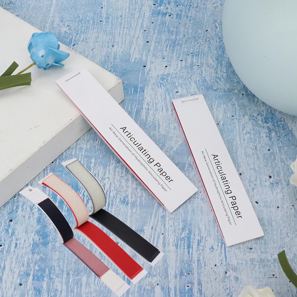 12pcs / Box Dental Articulating Paper Strips Dental Lab Tool Oral Teeth Care Material