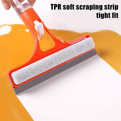Yousheng Glass Wiper with Built-in Spray Bottle Ergonomic Design Traceless Cleaning Spray Wiper Multi-Purpose 3-in-1 Tool