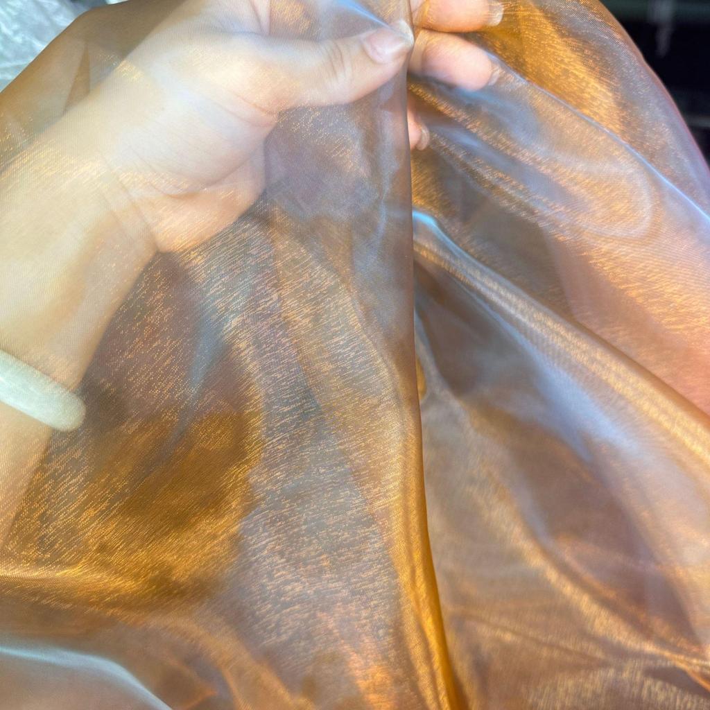 Gradient Organza Mesh Veil Skirt Fabric for Creative Decorations