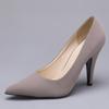 JiaLuoWei 3.9 Inch High Heel Pumps Lady Sexy Stilettos Pointed Toe Slip On Pumps Office Elgeant Casual Shoes Size 36-46