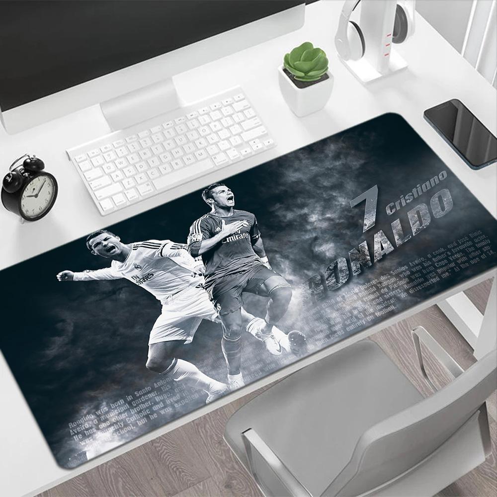 Cristiano Ronaldo Scores Goal Gaming Mouse Pad Office Mouse Mats HD Print Desk Pad Non-Slip Rubber Bottom Suitable for Office Gaming PC Laptop