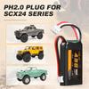 VICMILE SCX24 Battery 7.4V 450mAh Lipo Battery 2S 30C Rechargeable Lipos with PH2.0 Plug Fit for Most 1/10, 1/16, 1/18, 1/24 Sca
