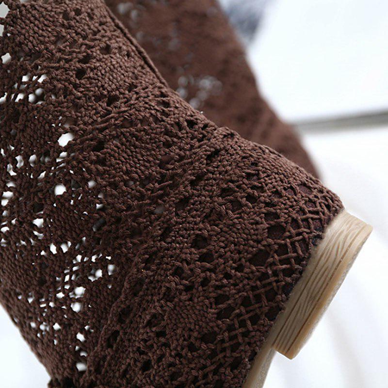 Stivali estivi Stivaletti piatti da donna Ritagli di moda Scarpe da donna con fori di marca