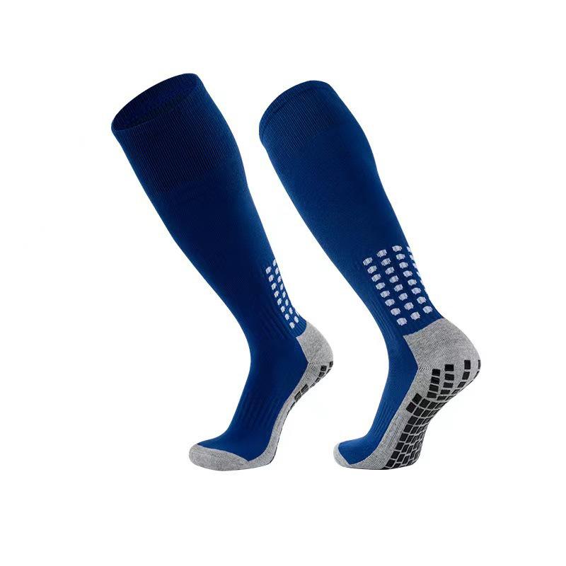 Men's Non-slip Over-the-Knee Football & Basketball Socks with Thick Towel Bottom and Sweat-wicking Silicone Grip