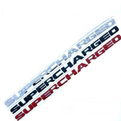 SPORT Car Sticker Metal " SUPERCHARGED "  Auto Trunk Letters Badge Emblem Badges for Supercharged Ra-nge Ro-ver Sport