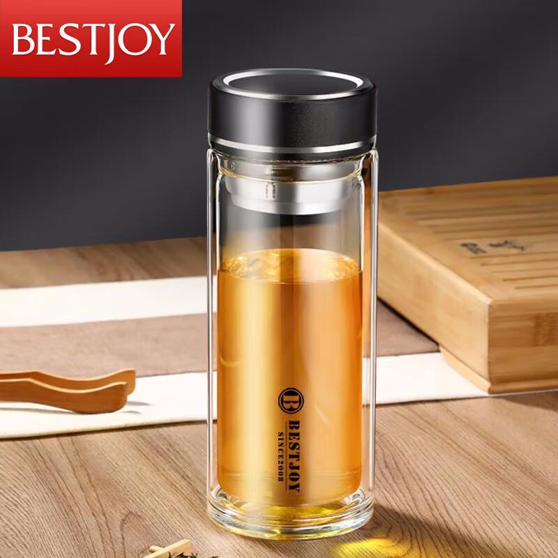 Fuguang Double-Layer Glass Tea Infuser Bottle