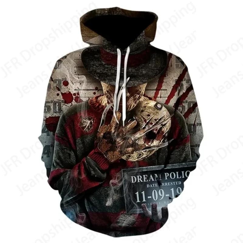 Horror Movie Halloween 3d Print Hoodies Men Women Fashion Michael Myers Hoodie Women Sweats Girl Coats Street Tracksuit Pullover