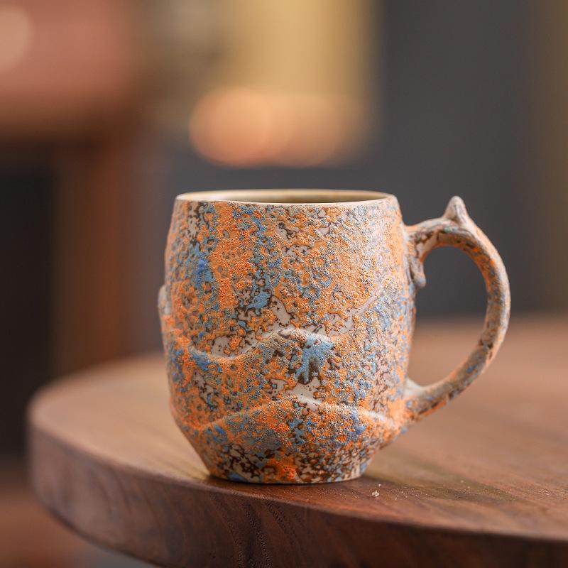 Nordic Style Ceramic Coffee Cup Afternoon Tea American Latte Latte Flower Cup Creative Mug Household Cup