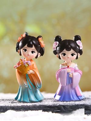 Costume Ancien Hanfu Femme Belle Femme Diao Chan Xi Shi Ornements Petite Fille Meilleure Amie Cadeau d'Anniversaire Figurine Kawaii