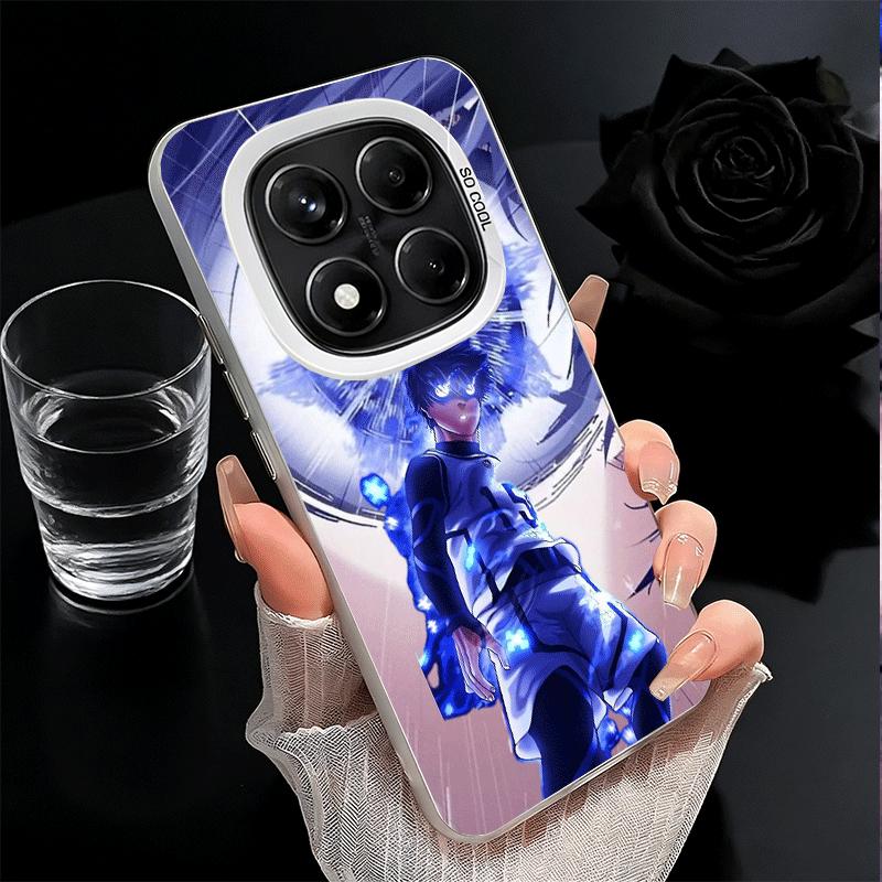 Blue L-Lock Isagi Yoichi Soft Phone Case for Samsung Galaxy S24 S25 FE S26 Edge S23 Ultra S22 Plus S21 + Shockproof Cover Back S