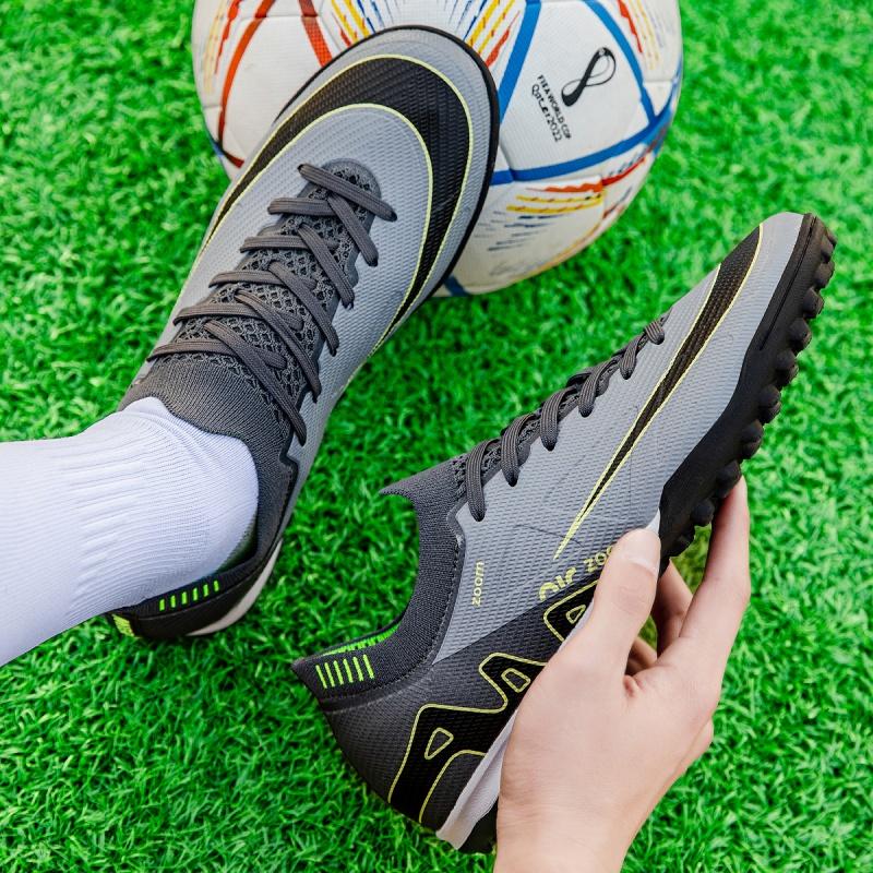 

High-Top Football Shoes for Men Women And Children Teenagers Student Artificial Grass TF Competition Sports Shoes Unisex 45