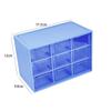 Transparent Nine-Grid Desktop Storage Box for Jewelry and Cosmetics