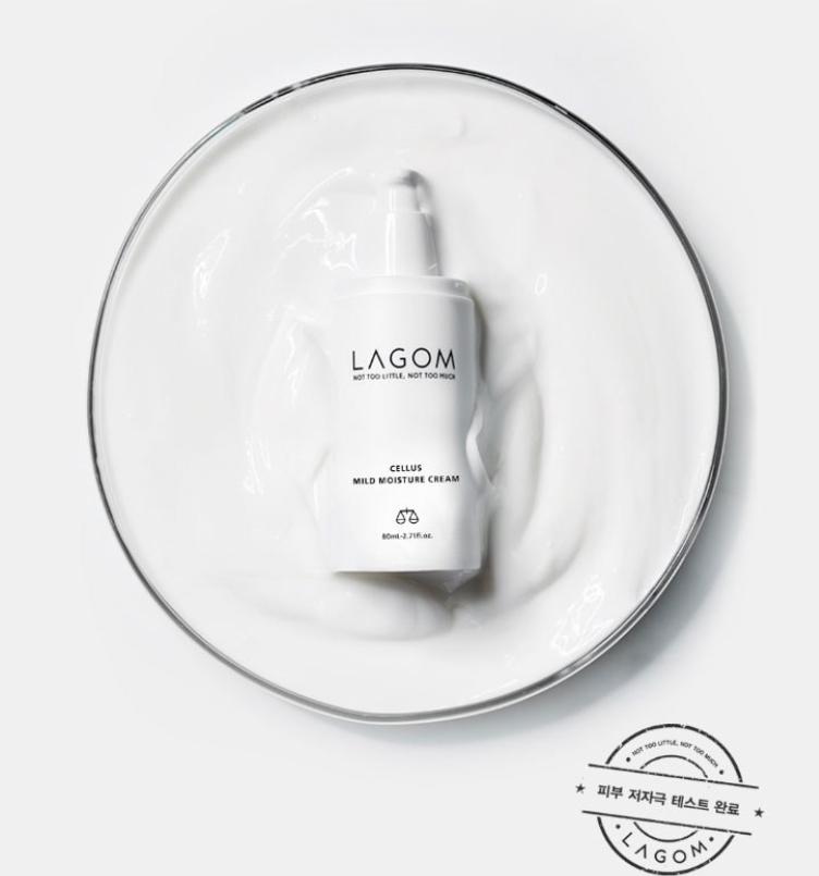 LAGOM Cellus Mild Moisture Cream 80ml – Hydrating Barrier Cream for Sensitive Skin
