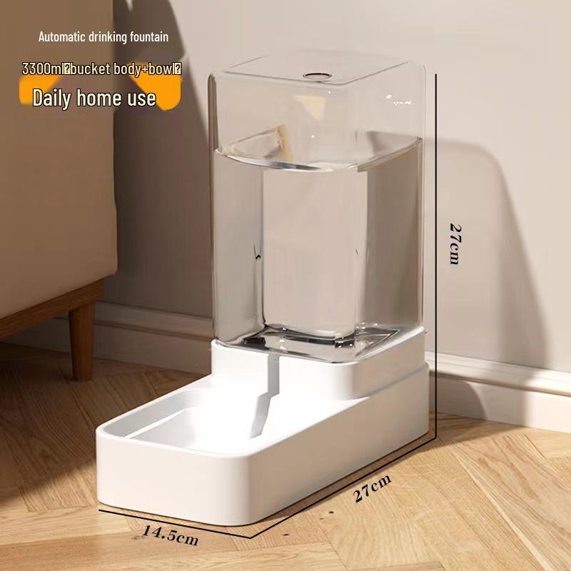 Automatic Pet Water and Food Dispenser - Cat & Dog Bowl and Tray Set
