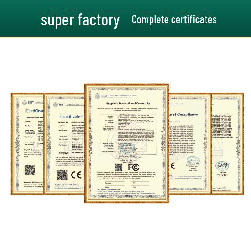 All-Metal Rechargeable Electric Hair Clipper with LCD Display