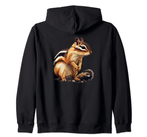Chipmunk Loves Nuts Zip Hoodie