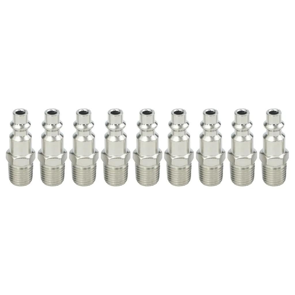 1 4 NPT Fittings Quick Coupler Set Quick Connection Design High Pressure Resistant Long-lasting Performance Use In Workshops