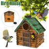 Outdoor Hanging Bird House Resin Waterproof Parrot Bird Nest Breeding Sleeping Box Garden Decoration Tree Hanging Birdhouse