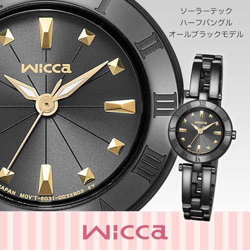 Citizen Watch Wicca Solar Tech Waterproof Half Bangle KP2-647-51 Women's Black