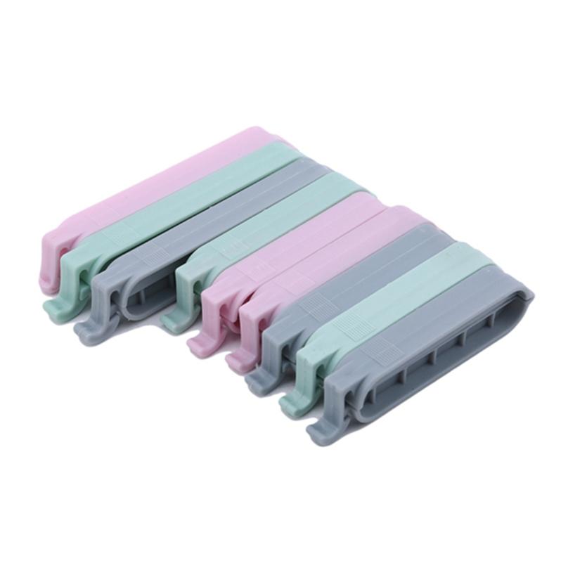 12Pcs Bag Clips Snack Fresh Food Storage Bag Sealer Accessories Mini Vacuum Sealer Clamp Food Clip