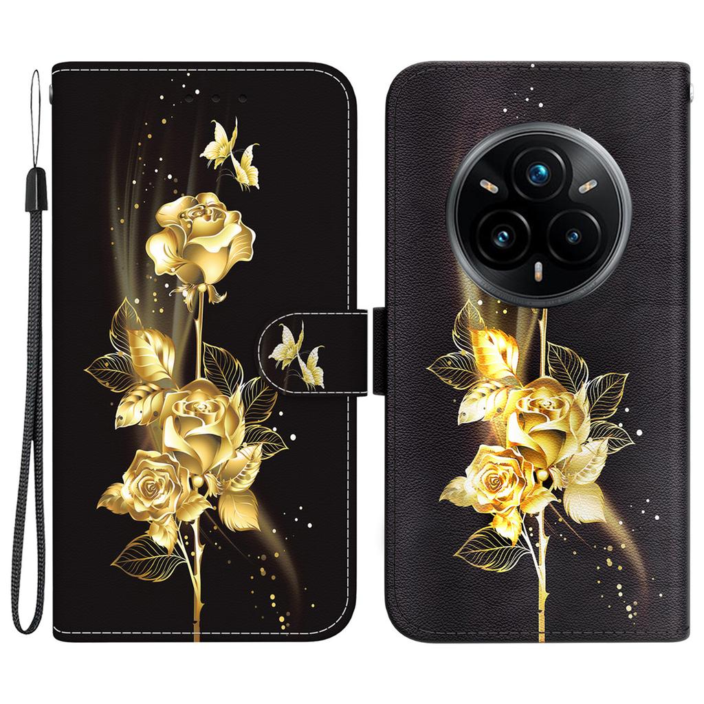 For Realme 14 Pro+ 5G Wallet Phone Case Anti-Drop Leather Flip Cover Pattern Printing