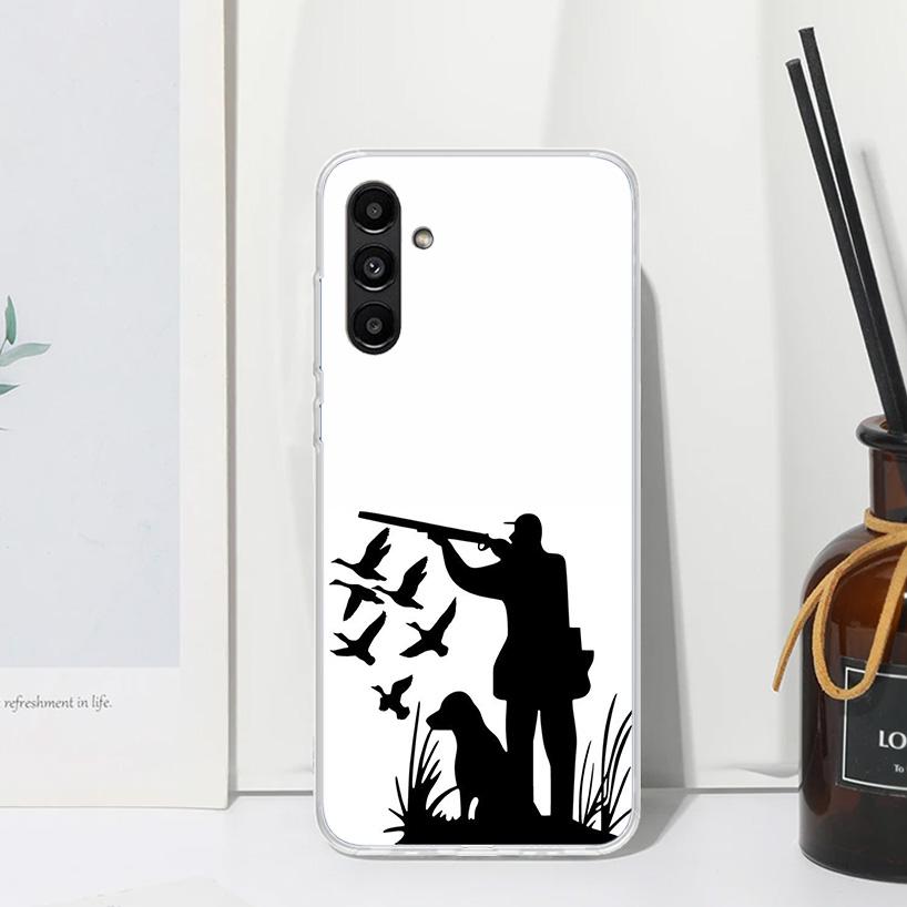 Hunting Fishing Man Phone Case For Samsung Galaxy A17 A37 A57 A16 A26 A36 A56 A15 A25 A35 A55 A14 A24 A34 A54 A13 A23 A33 A53 A0