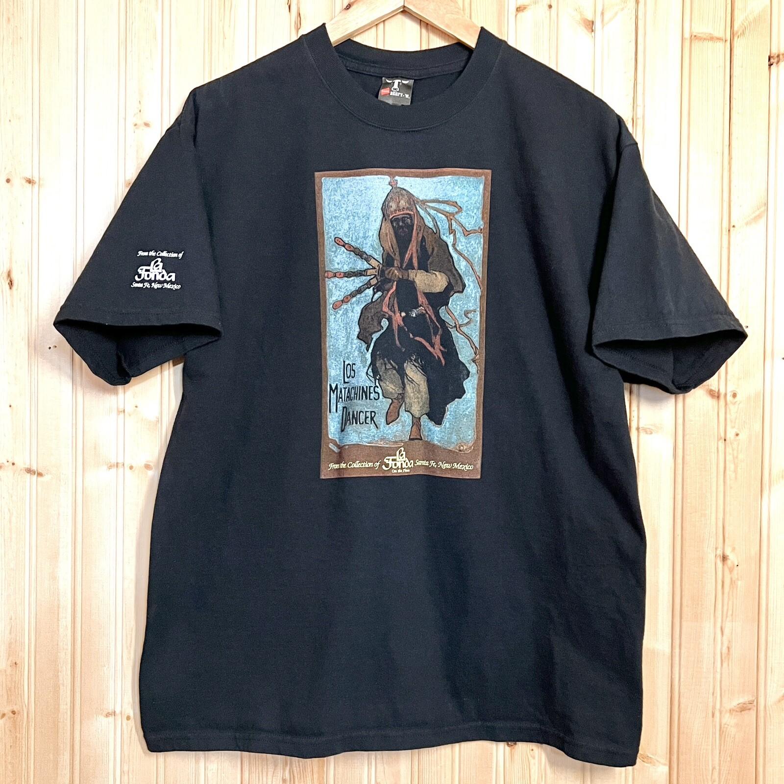 La Fonda Santa Fe New Mexico Los Matachines Dancer T Shirt Hanes Beefy Rare Sz L XXXXL