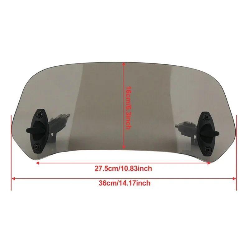 

Motorcycle Universal Adjustable Windscreen Wind Deflector Windshield Extension Spoiler Air Deflector For BMW R1200GS