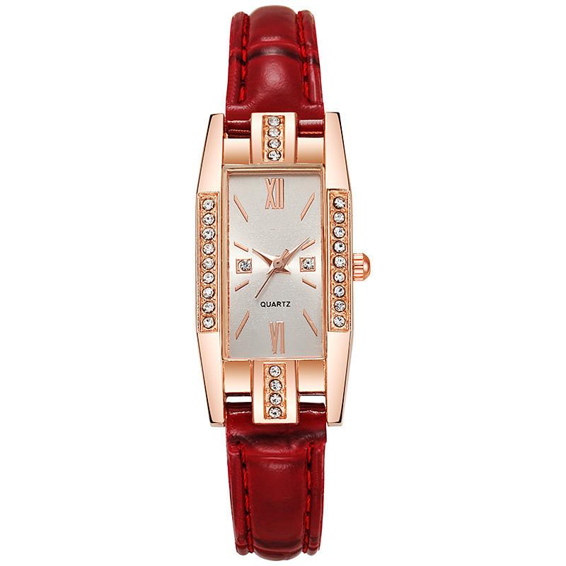 Temperament Women'S Watch Simple Diamond Watch Niche Retro Student Small Green Watch Niche Women'S Watch Simple Fashion Quartz Watch