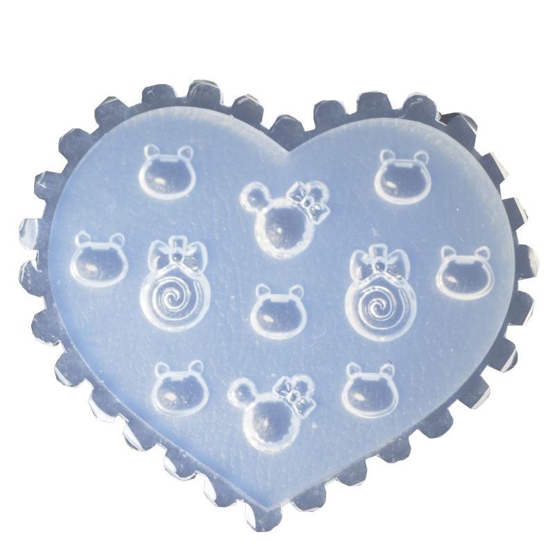 Silicone Carved Nail Stickers Nail Art Silicone Mold 3D Flower Star Nail Art Mold Flower Silicone Carved Mold Nail Decor