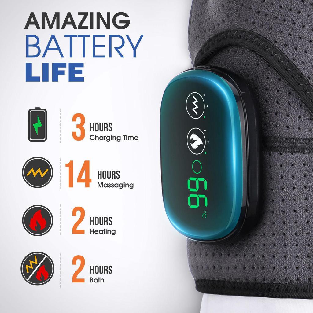 Heating Massage Shoulder Pad with Touchscreen Controller