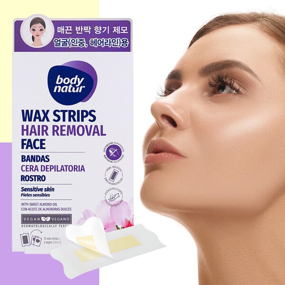 

BODY NATUR Wax Strips Sweet Almond Oil (For Face) 12 sheets