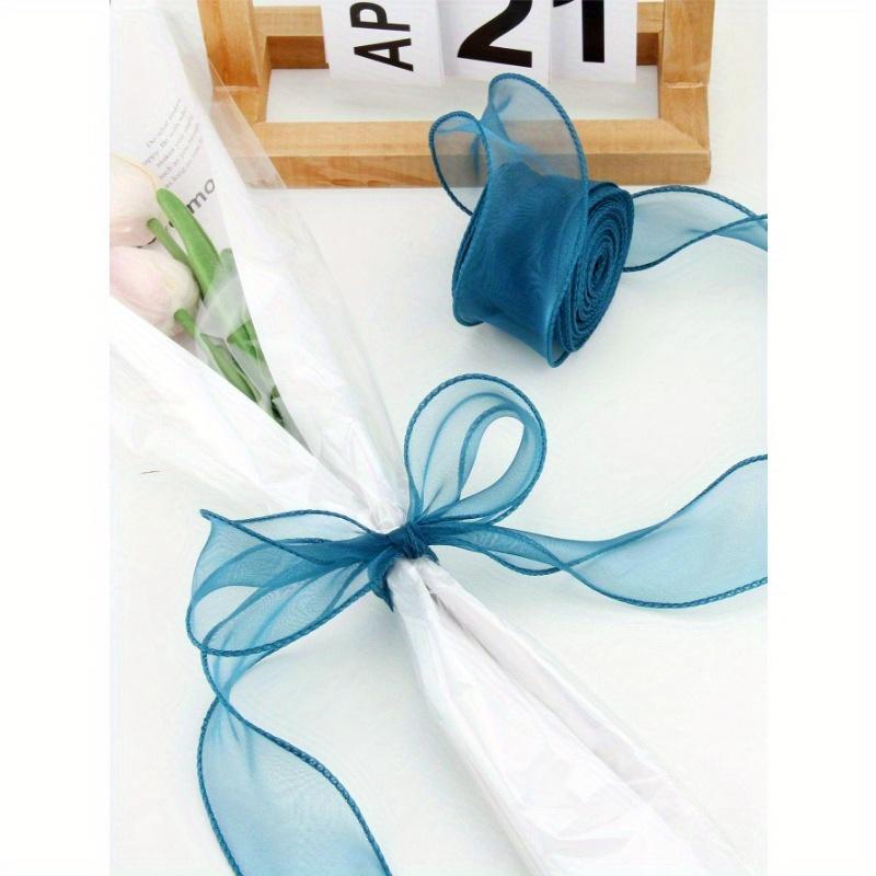 

1 Roll 9m Sheer Ribbon With Edge, Ideal For Flower & Artistic Packaging, Bow Tying, Gift Wrapping, Wedding, Festival, Party Decoration one-size