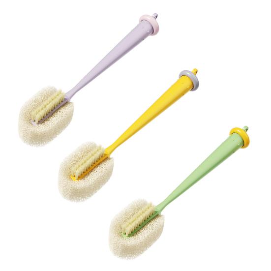 3 In 1 Cup Cleaning Brush Honeycomb Sponge Long Handle Design Water Cup Scrubber Stain-resistant Cup Cleaning Kit