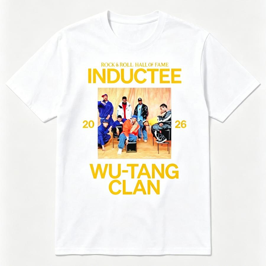 

WuTang Clan 2026 Rock Roll Hall of Fame graphic unisex 100Cotton shirt Summer fashion New Unisexs Y2k vintage hiphop Tshirt 4XL