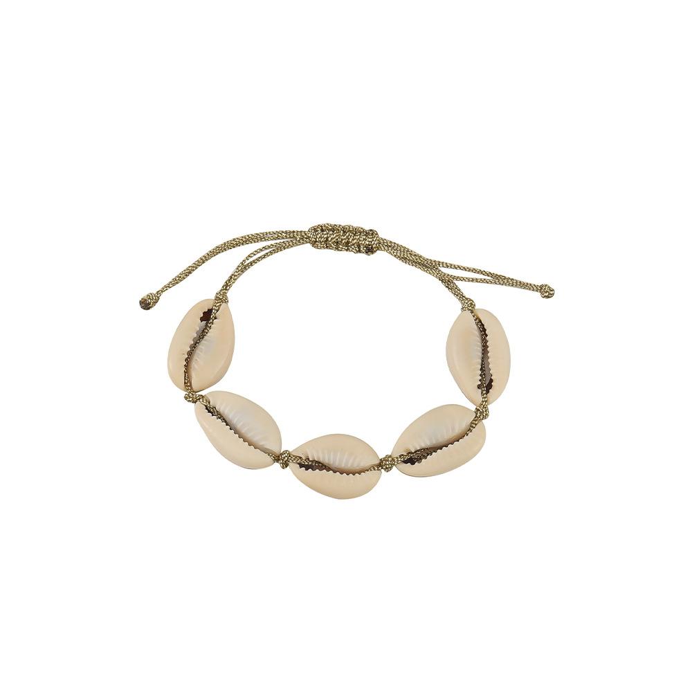 GEMCHIC Women s Natural Cowrie Shell Bracelet and Necklace Set Beach Style Jewelry